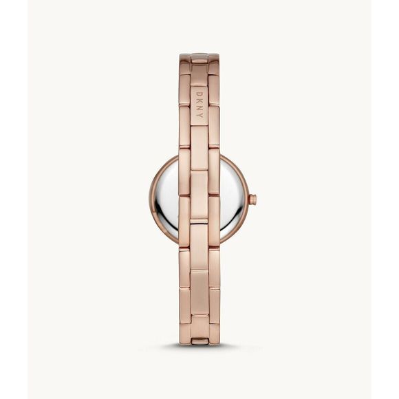 DKNY City Link Quartz Crystal Rose Gold Dial Ladies Watch NY2826 - Picture 4 of 8